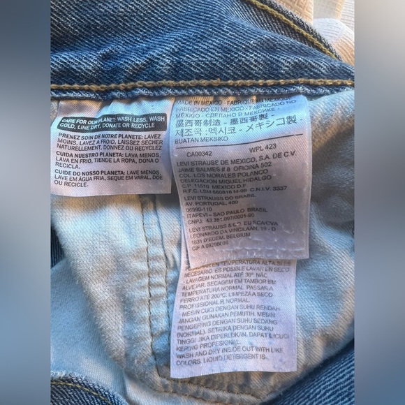 Levi's 501's Vintage Button Fly Straight Leg Medium Wash Jeans Size 33X30 - Picture 5 of 13